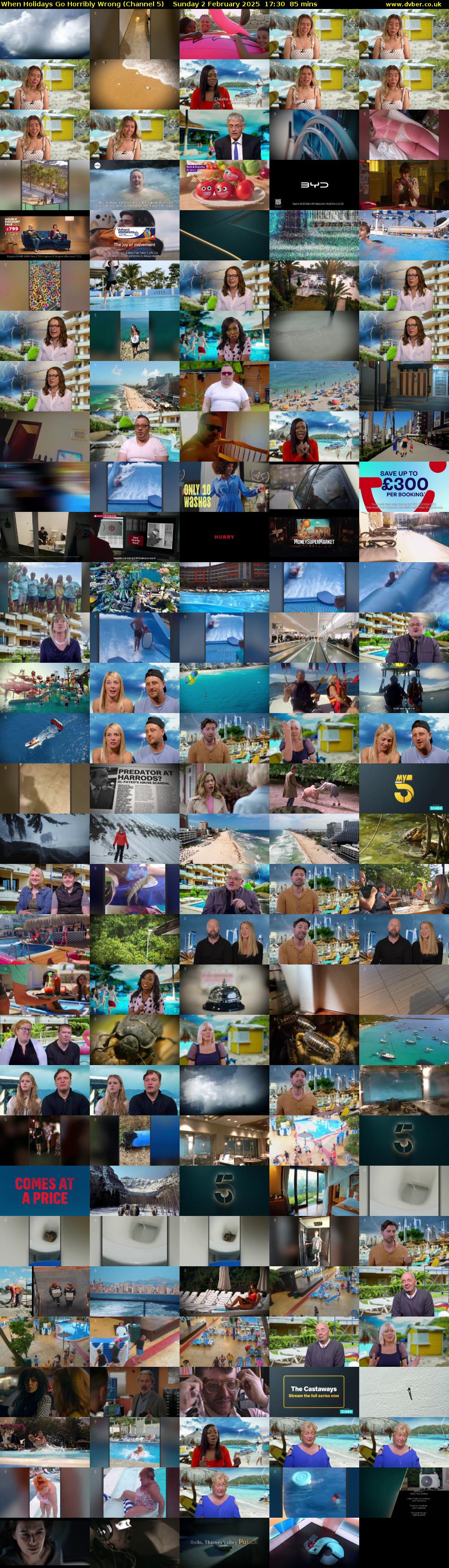 When Holidays Go Horribly Wrong (Channel 5) Sunday 2 February 2025 17:30 - 18:55