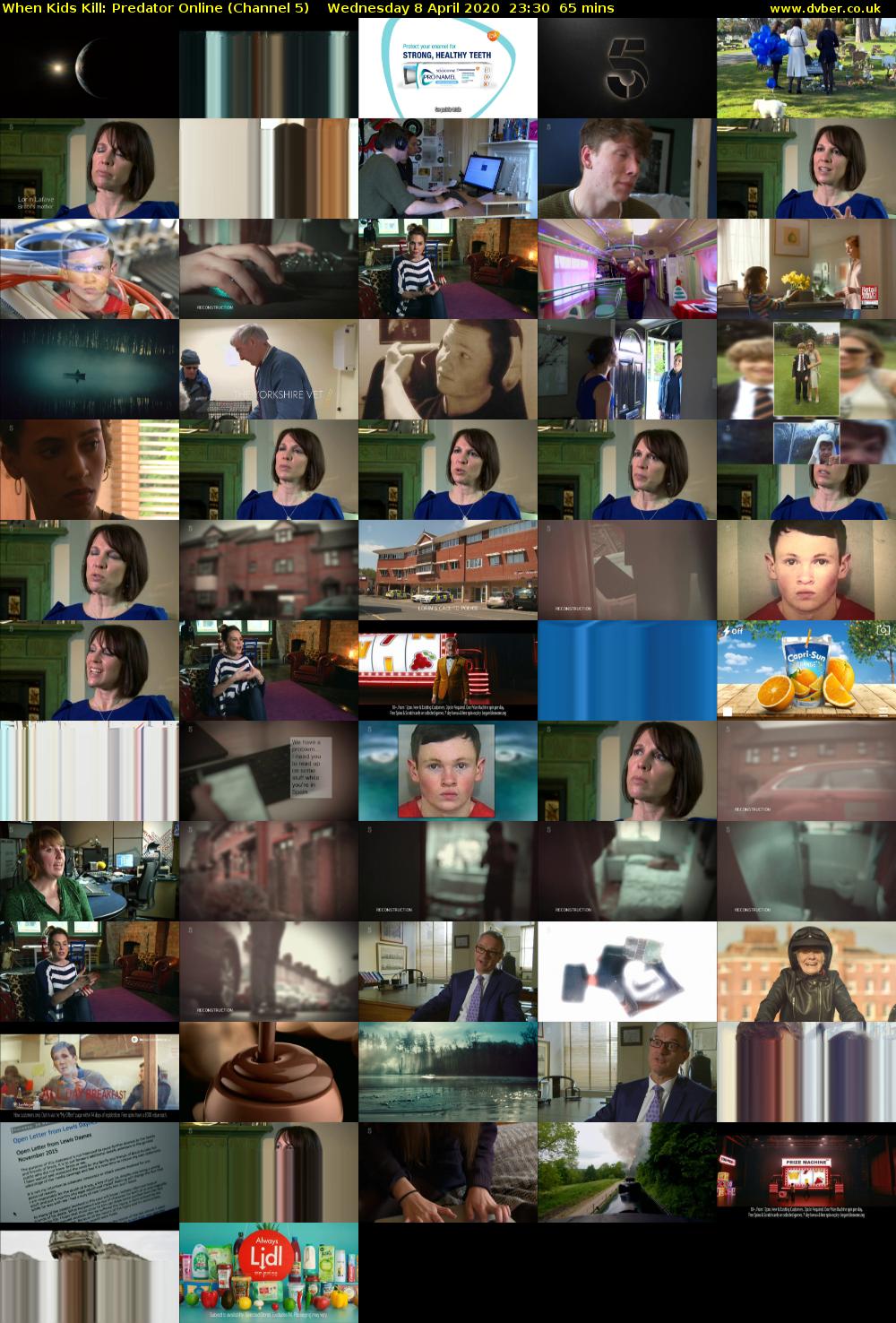 When Kids Kill: Predator Online (Channel 5) Wednesday 8 April 2020 23:30 - 00:35