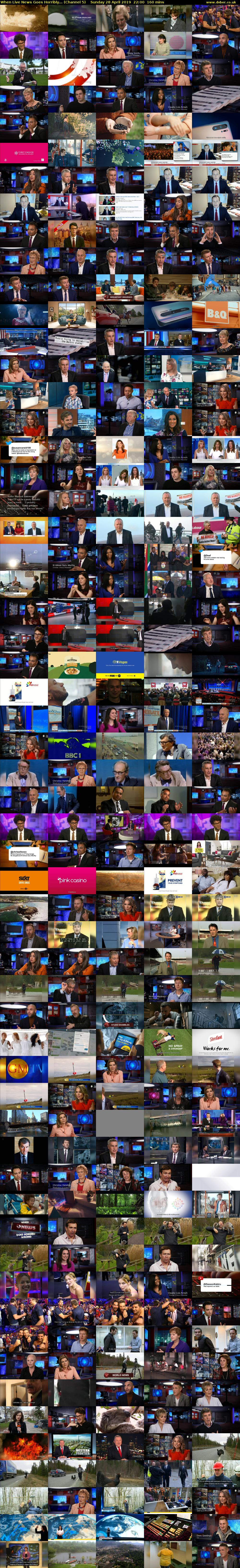 When Live News Goes Horribly... (Channel 5) Sunday 28 April 2019 22:00 - 00:40