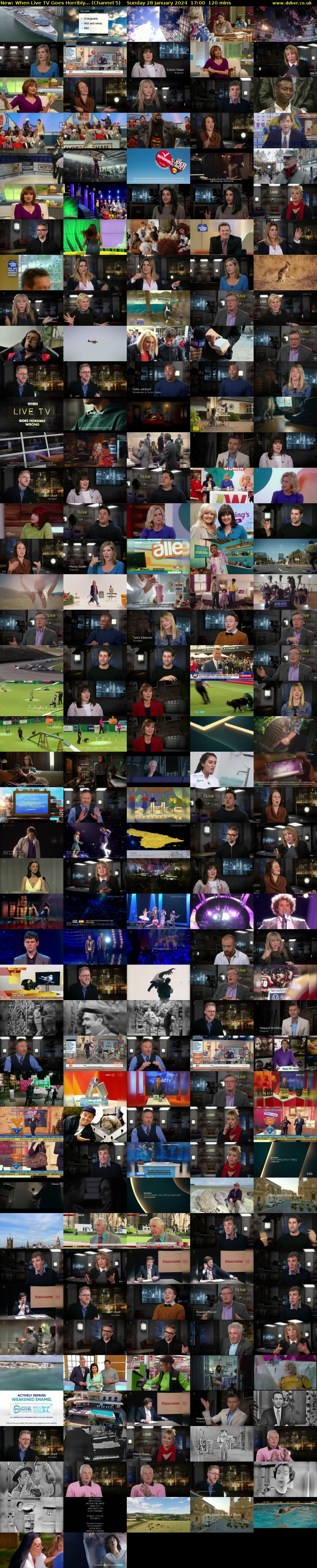 When Live TV Goes Horribly... (Channel 5) Sunday 28 January 2024 17:00 - 19:00