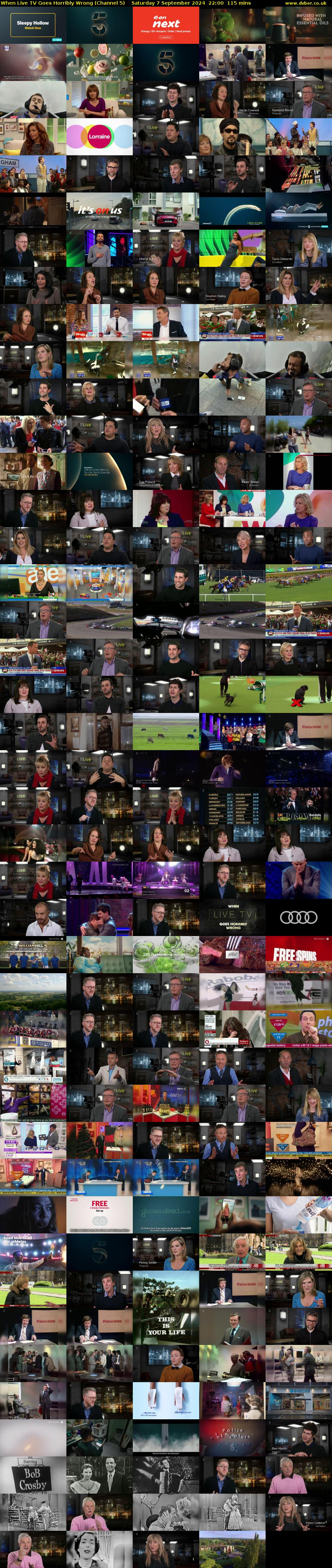 When Live TV Goes Horribly Wrong (Channel 5) Saturday 7 September 2024 22:00 - 23:55
