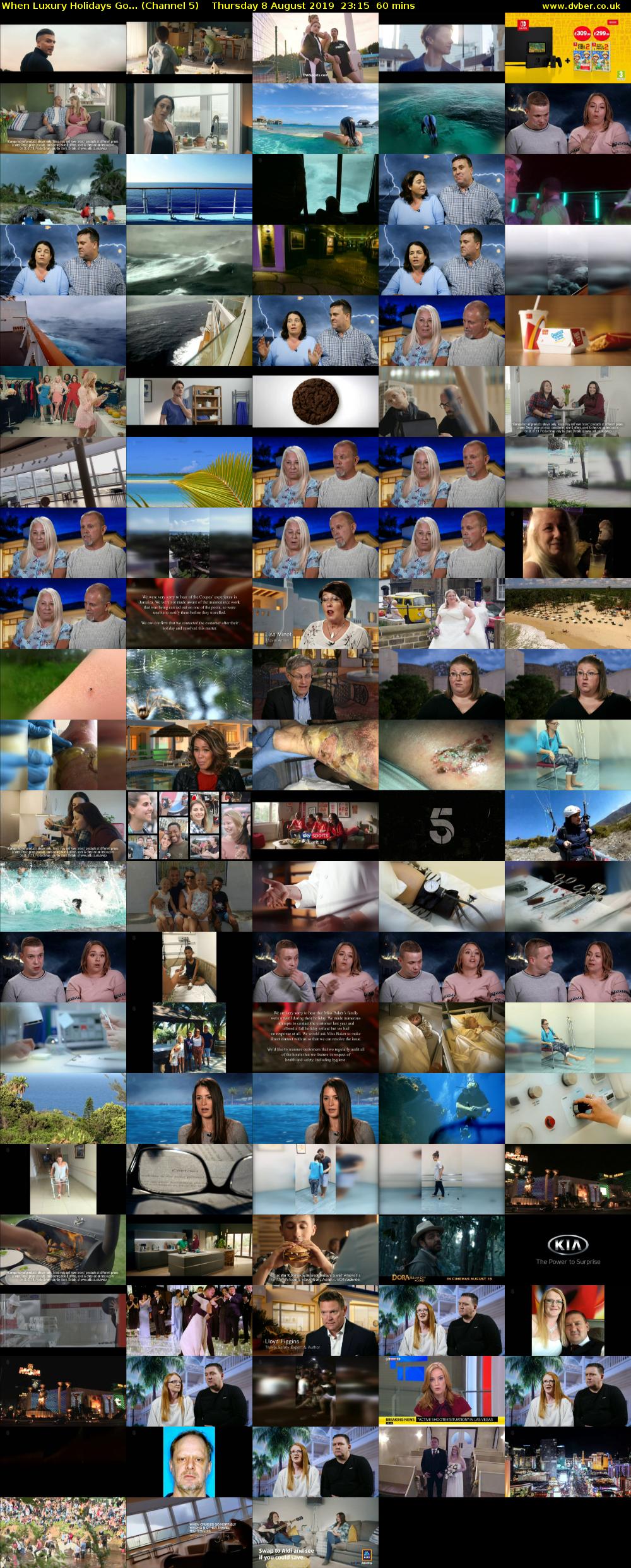 When Luxury Holidays Go... (Channel 5) Thursday 8 August 2019 23:15 - 00:15