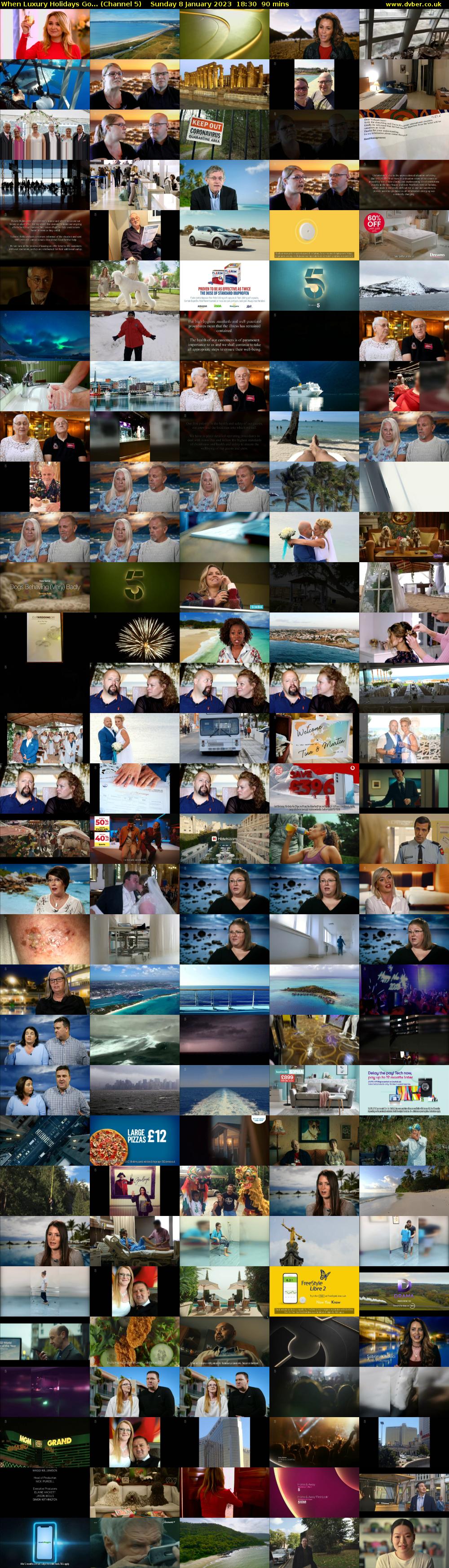 When Luxury Holidays Go... (Channel 5) Sunday 8 January 2023 18:30 - 20:00