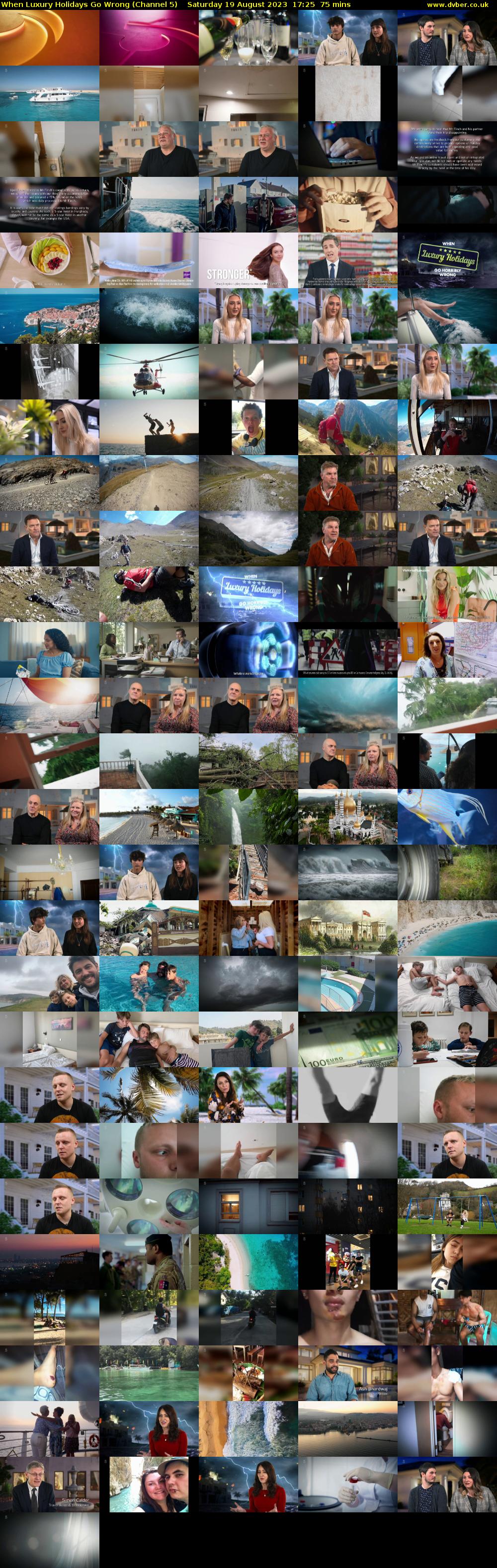 When Luxury Holidays Go Wrong (Channel 5) Saturday 19 August 2023 17:25 - 18:40