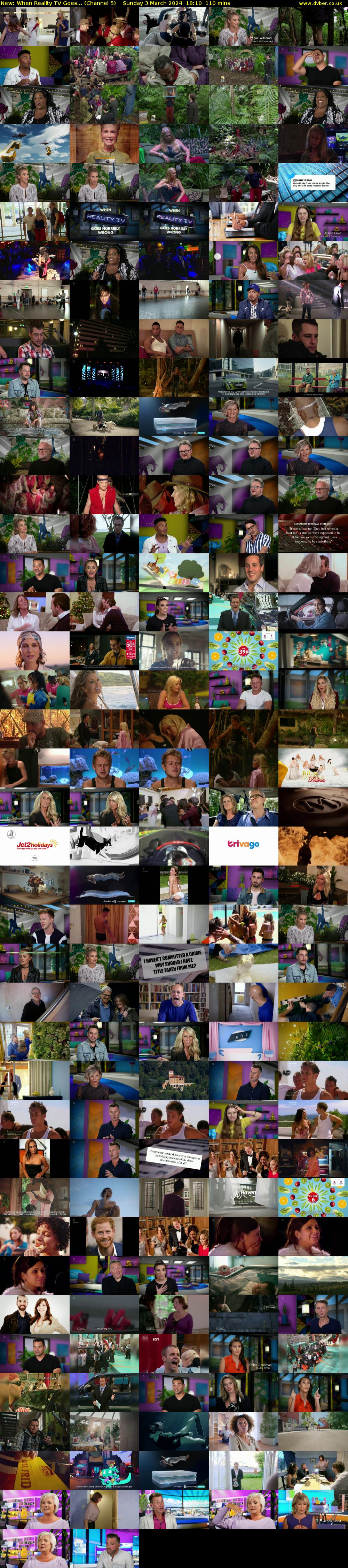 When Reality TV Goes... (Channel 5) Sunday 3 March 2024 18:10 - 20:00