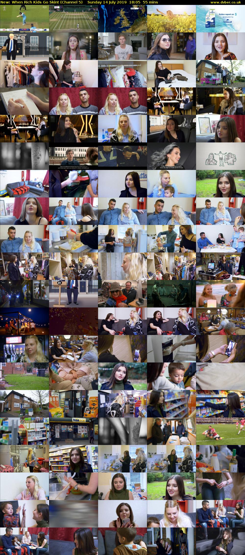 When Rich Kids Go Skint (Channel 5) Sunday 14 July 2019 18:05 - 19:00