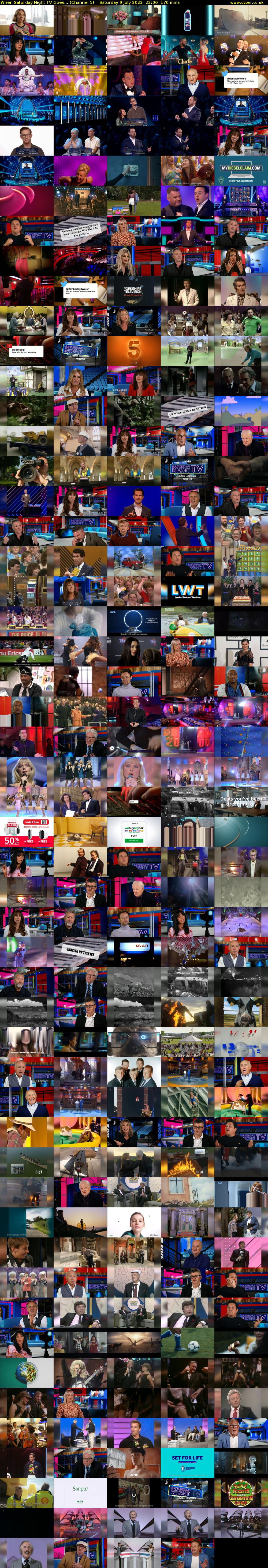 When Saturday Night TV Goes... (Channel 5) Saturday 9 July 2022 22:00 - 00:50