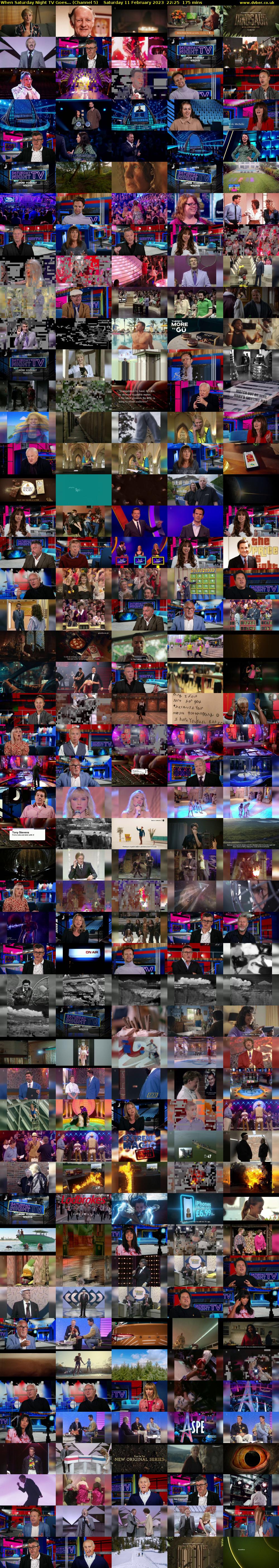 When Saturday Night TV Goes... (Channel 5) Saturday 11 February 2023 22:25 - 01:20