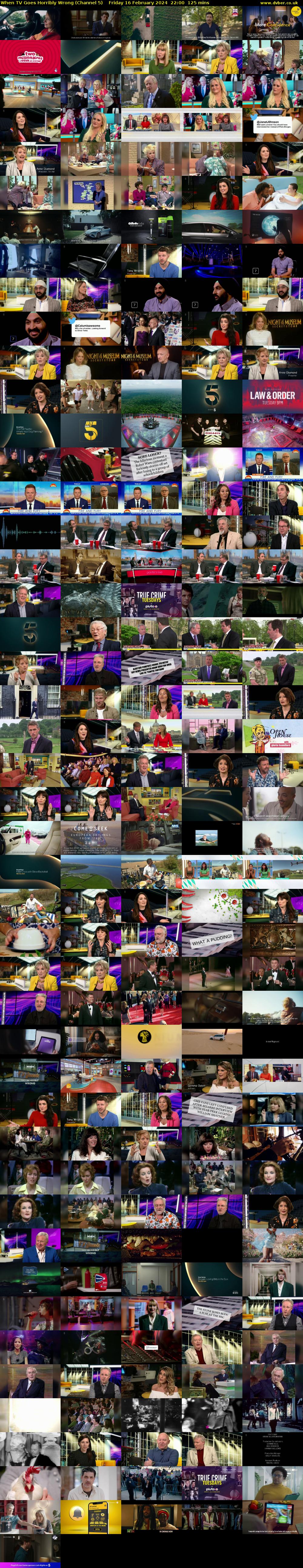 When TV Goes Horribly Wrong (Channel 5) Friday 16 February 2024 22:00 - 00:05