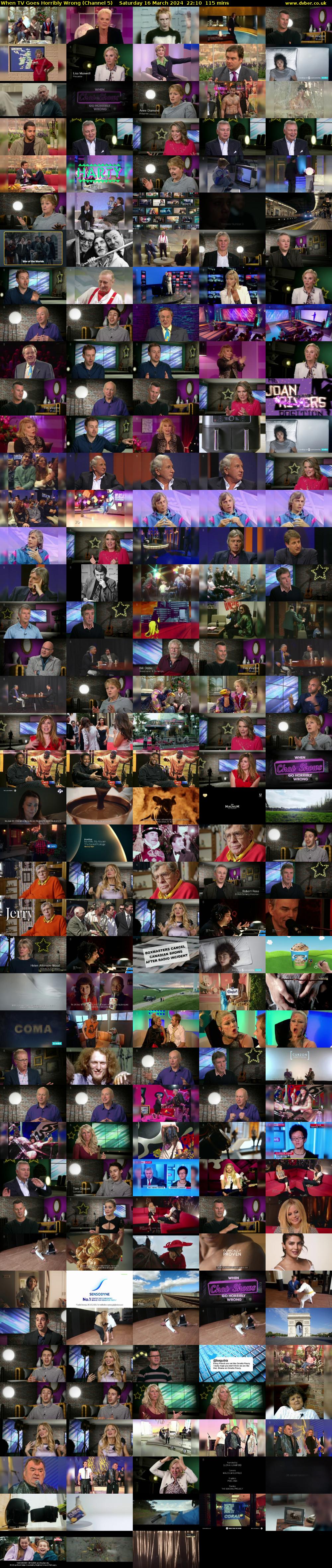 When TV Goes Horribly Wrong (Channel 5) Saturday 16 March 2024 22:10 - 00:05