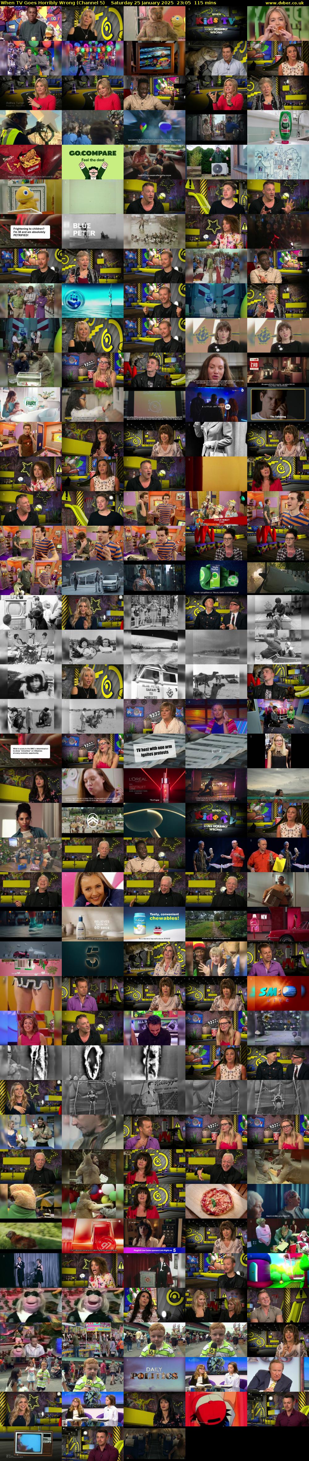 When TV Goes Horribly Wrong (Channel 5) Saturday 25 January 2025 23:05 - 01:00