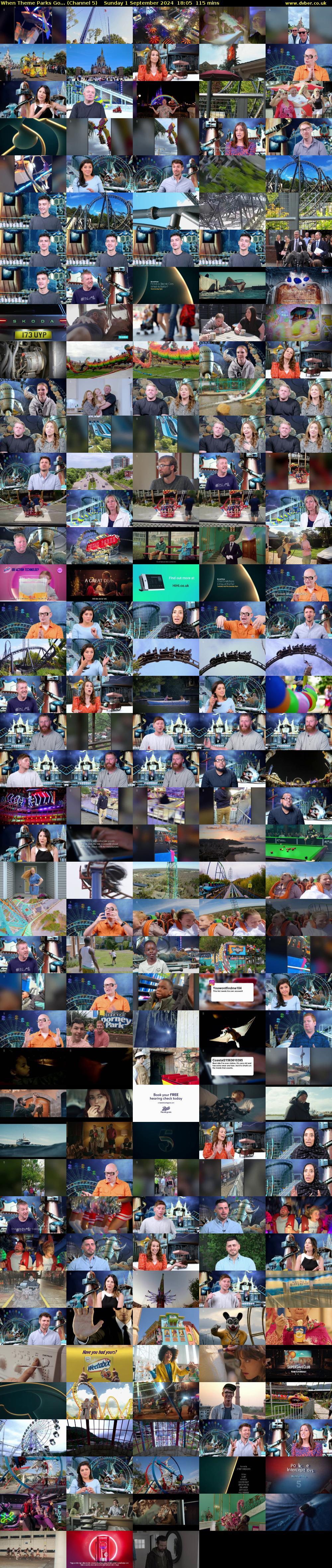 When Theme Parks Go... (Channel 5) Sunday 1 September 2024 18:05 - 20:00