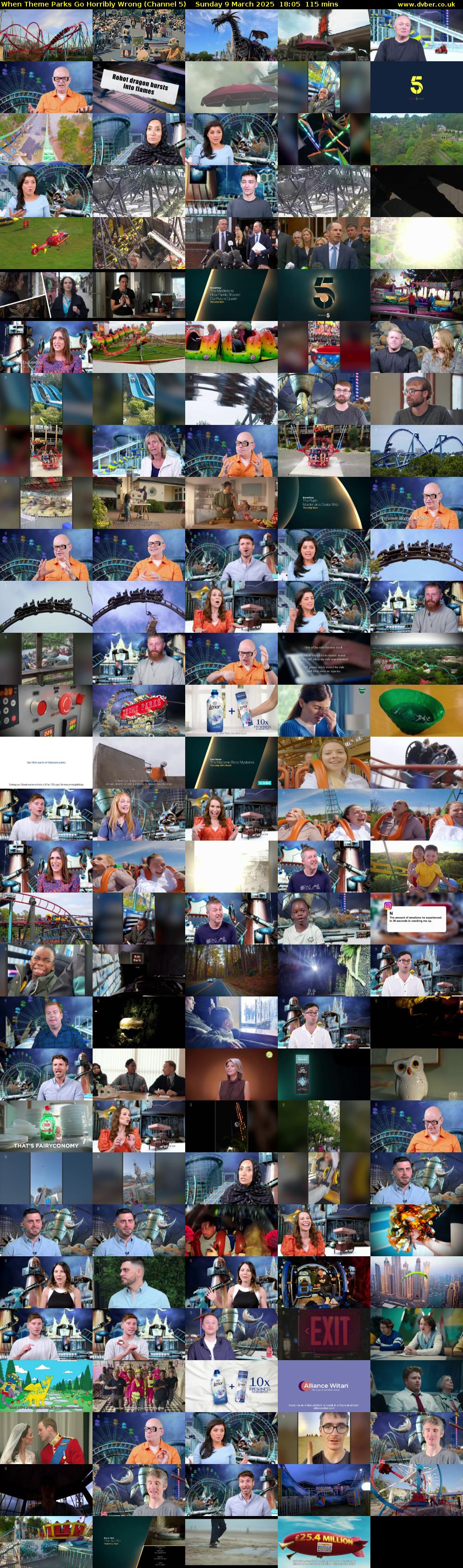 When Theme Parks Go Horribly Wrong (Channel 5) Sunday 9 March 2025 18:05 - 20:00