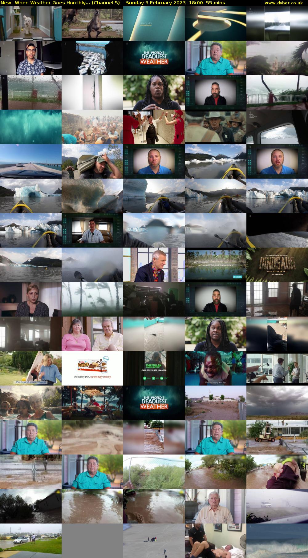 When Weather Goes Horribly... (Channel 5) Sunday 5 February 2023 18:00 - 18:55