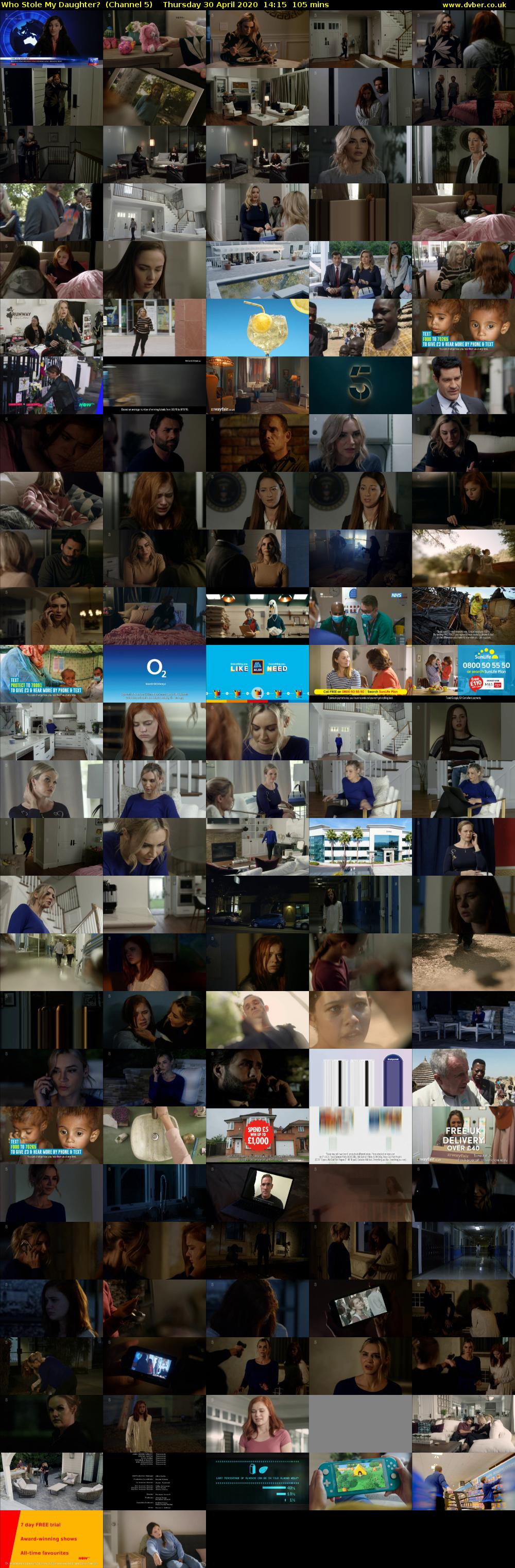 Who Stole My Daughter?  (Channel 5) Thursday 30 April 2020 14:15 - 16:00