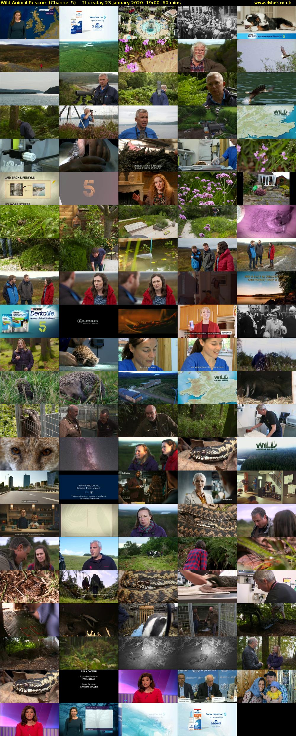 Wild Animal Rescue  (Channel 5) Thursday 23 January 2020 19:00 - 20:00