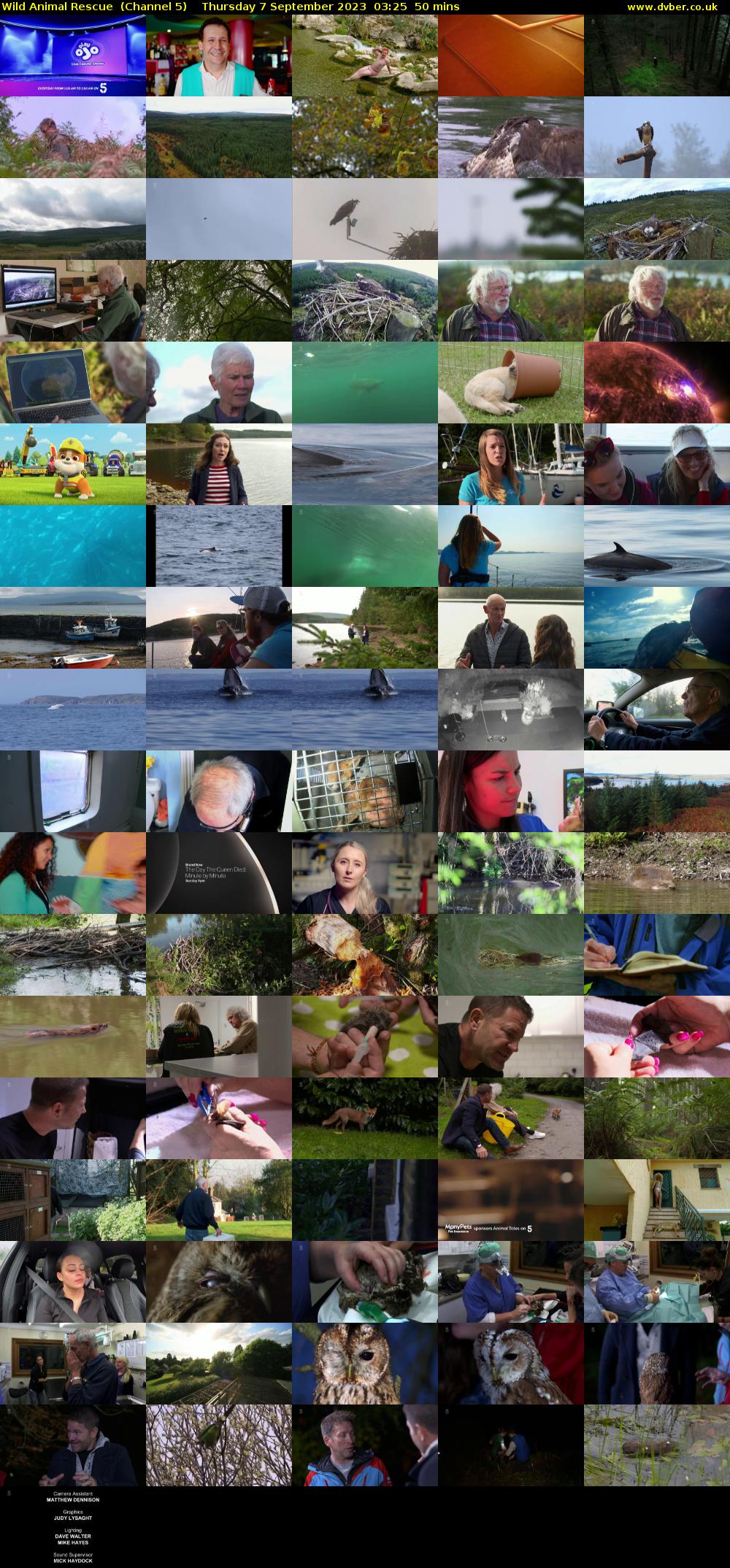 Wild Animal Rescue  (Channel 5) Thursday 7 September 2023 03:25 - 04:15