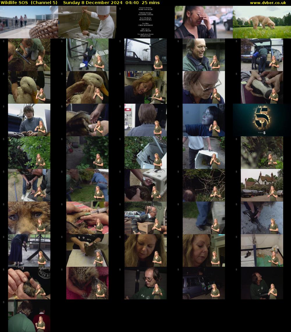 Wildlife SOS  (Channel 5) Sunday 8 December 2024 04:40 - 05:05