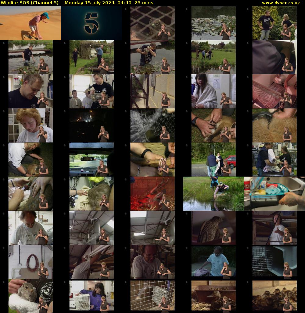 Wildlife SOS (Channel 5) Monday 15 July 2024 04:40 - 05:05