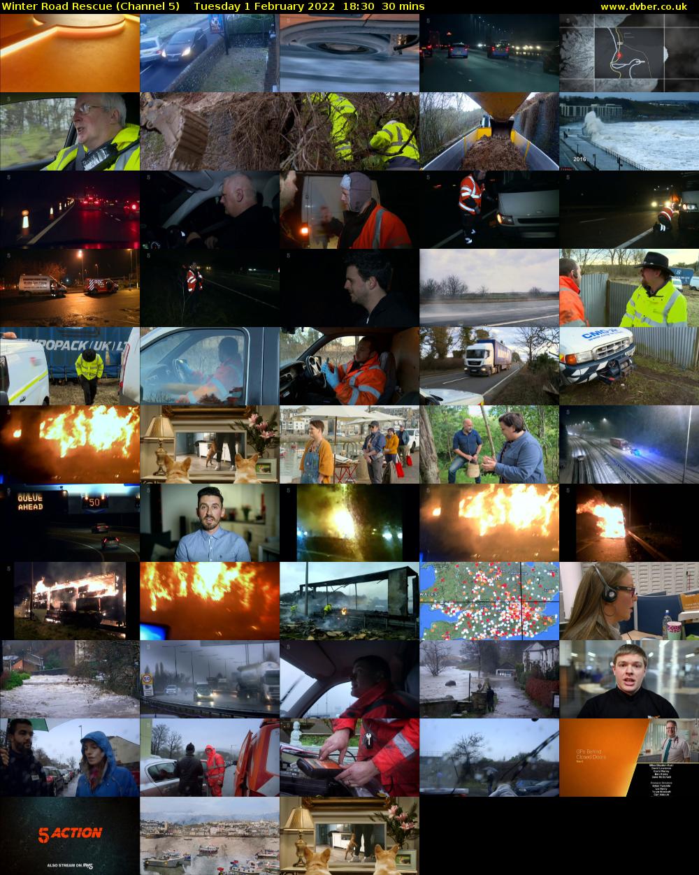 Winter Road Rescue (Channel 5) Tuesday 1 February 2022 18:30 - 19:00