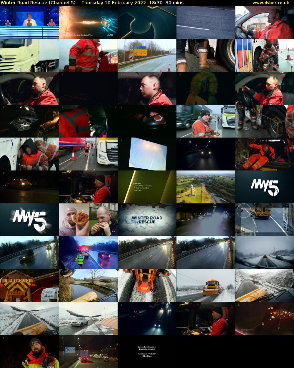Winter Road Rescue (Channel 5) Thursday 10 February 2022 18:30 - 19:00
