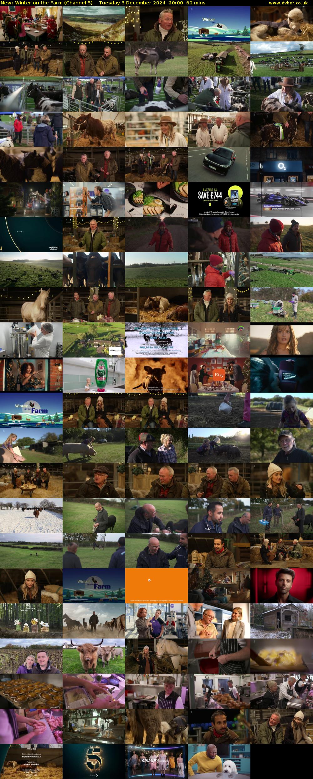 Winter on the Farm (Channel 5) Tuesday 3 December 2024 20:00 - 21:00