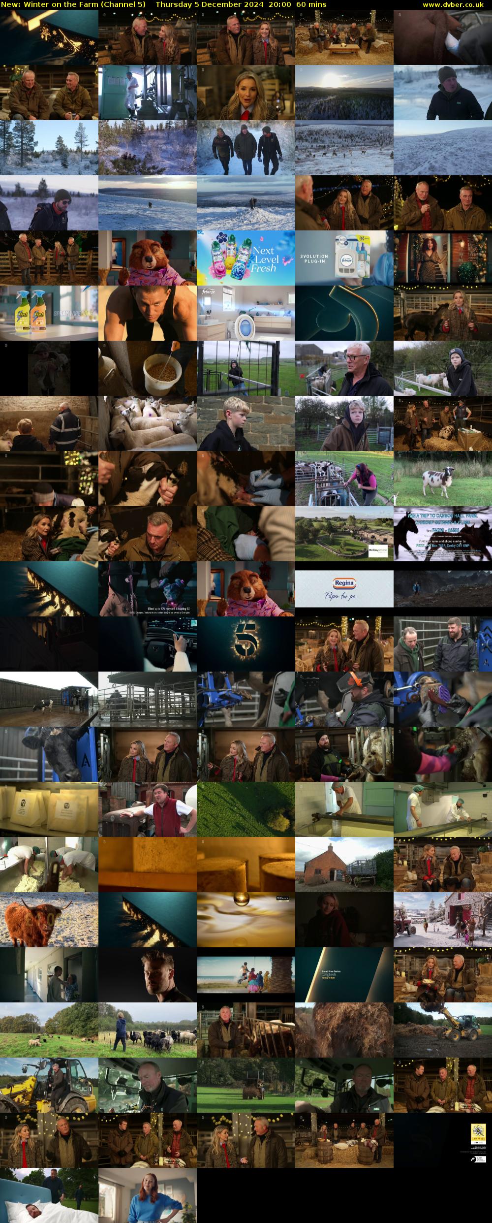 Winter on the Farm (Channel 5) Thursday 5 December 2024 20:00 - 21:00