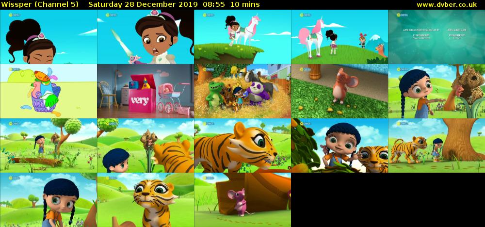 Wissper (Channel 5) Saturday 28 December 2019 08:55 - 09:05