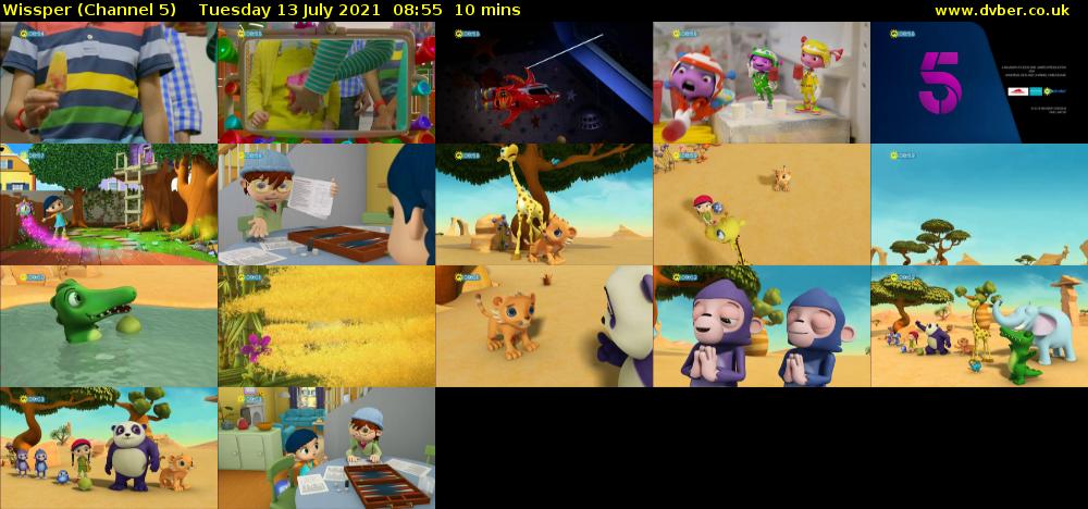 Wissper (Channel 5) Tuesday 13 July 2021 08:55 - 09:05
