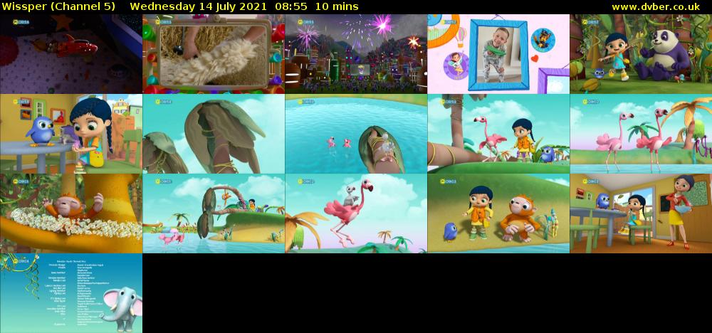 Wissper (Channel 5) Wednesday 14 July 2021 08:55 - 09:05