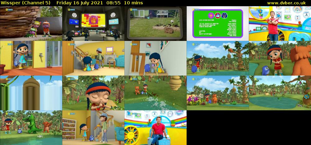 Wissper (Channel 5) Friday 16 July 2021 08:55 - 09:05