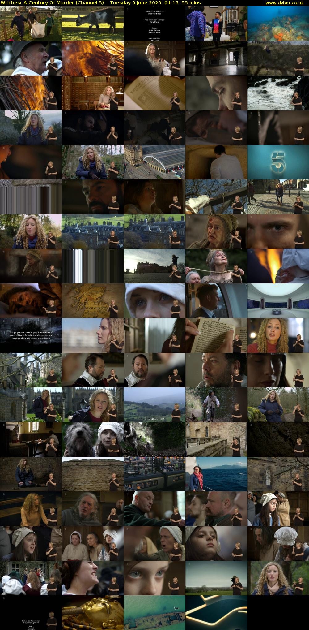 Witches: A Century Of Murder (Channel 5) Tuesday 9 June 2020 04:15 - 05:10