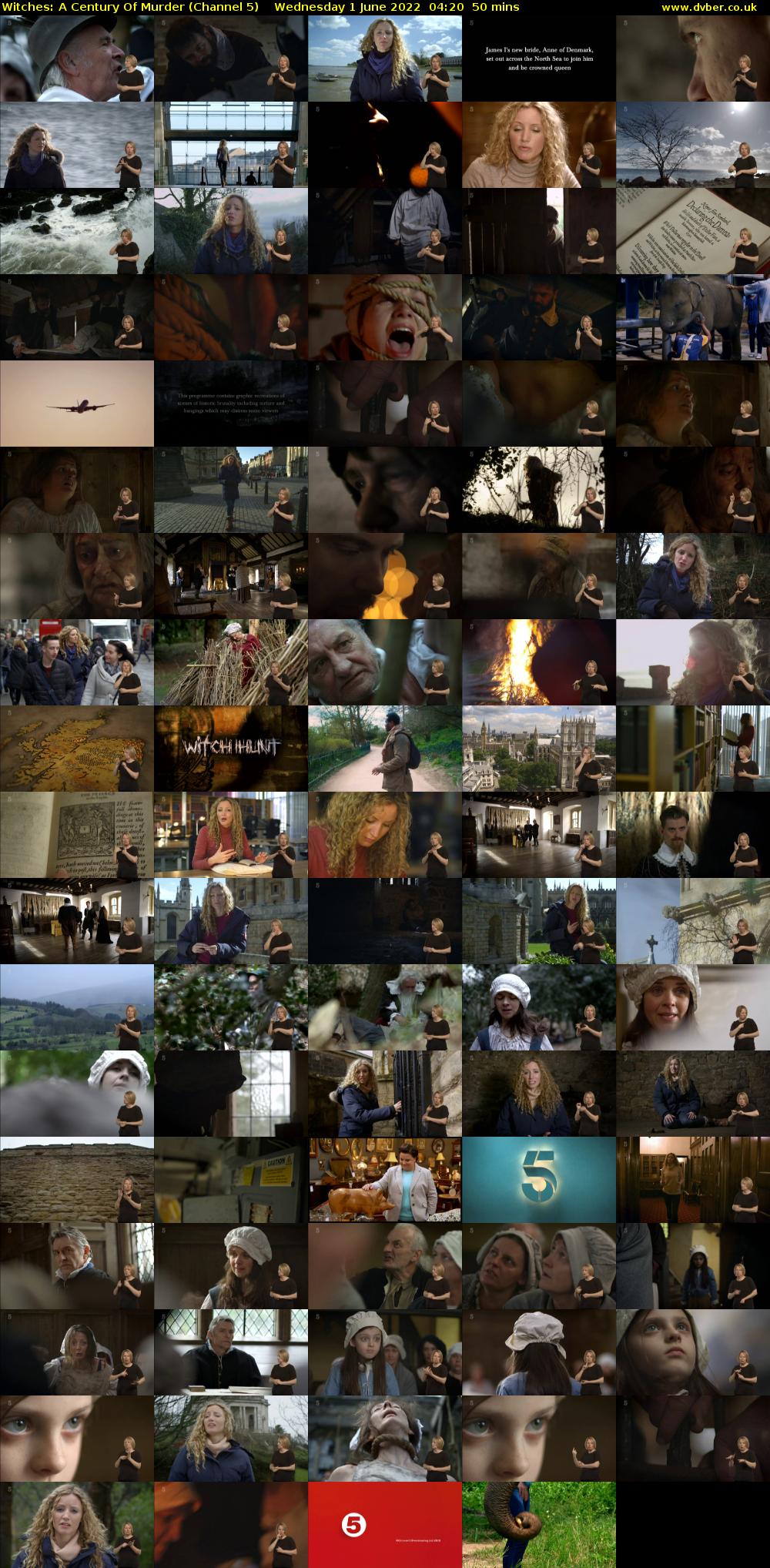Witches: A Century Of Murder (Channel 5) Wednesday 1 June 2022 04:20 - 05:10