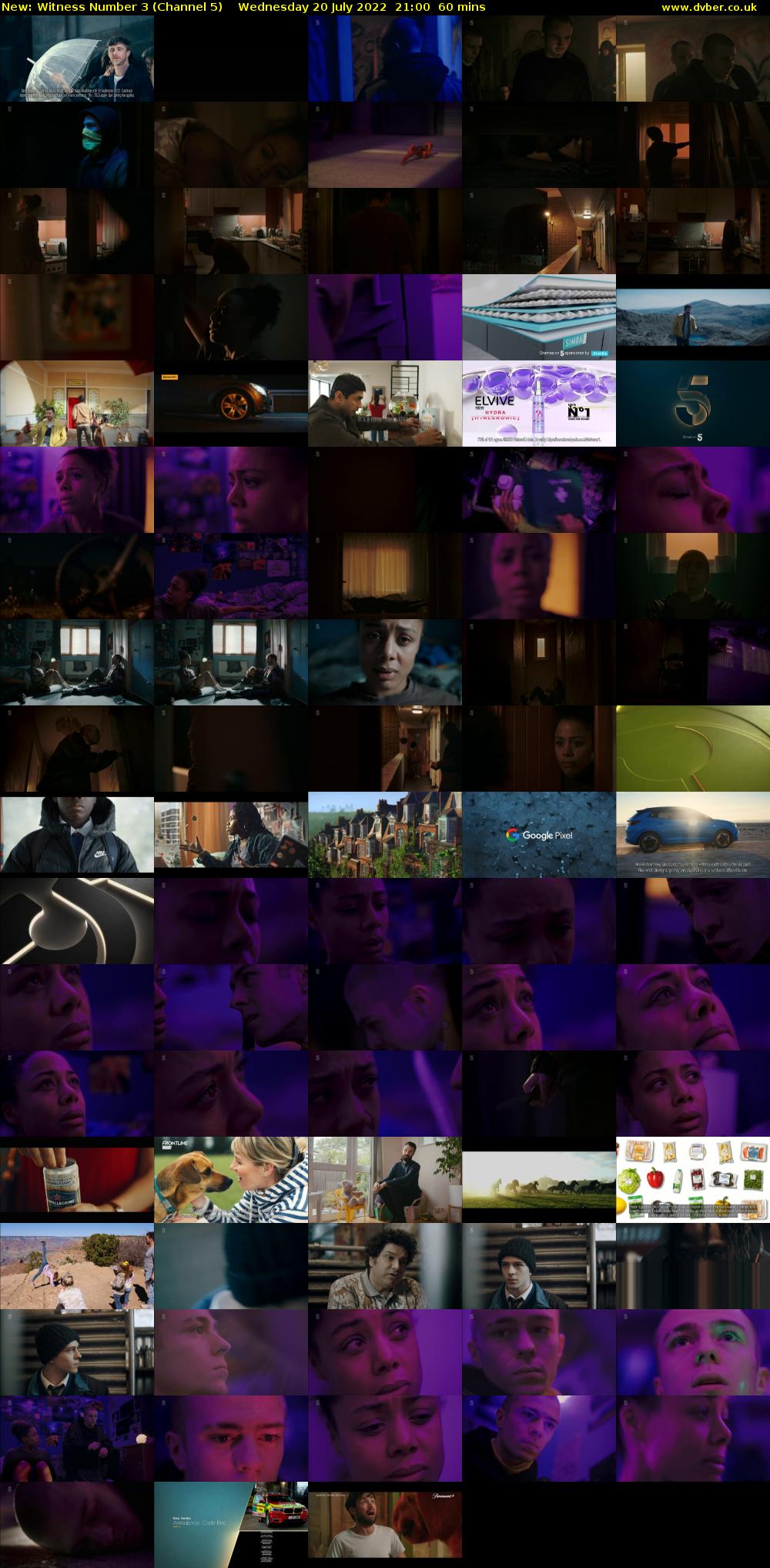 Witness Number 3 (Channel 5) Wednesday 20 July 2022 21:00 - 22:00