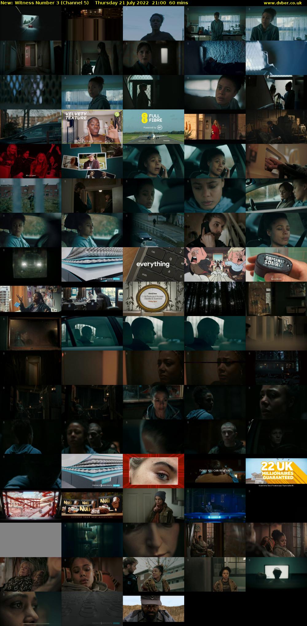 Witness Number 3 (Channel 5) Thursday 21 July 2022 21:00 - 22:00