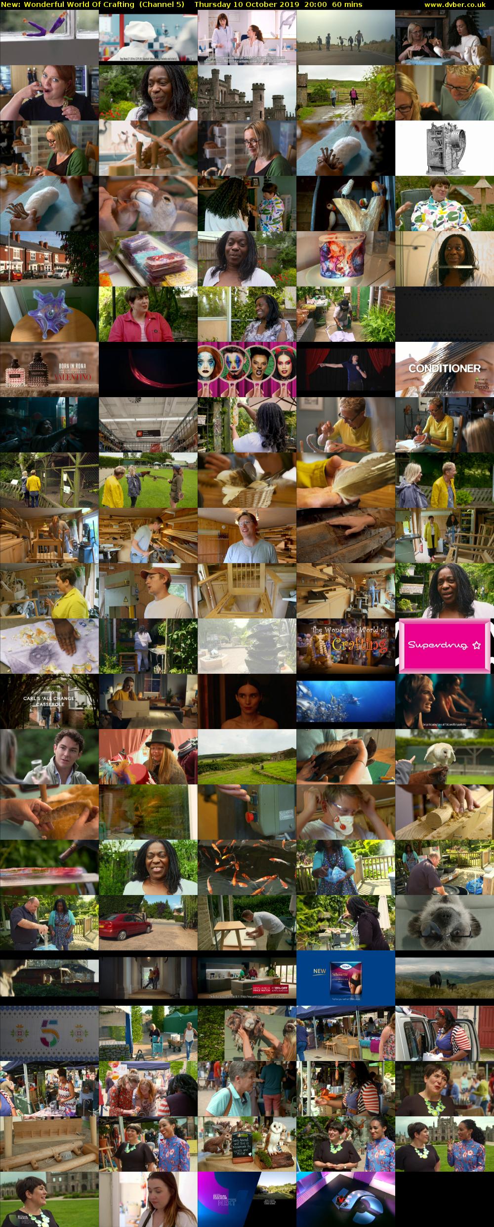 Wonderful World Of Crafting (Channel 5) Thursday 10 October 2019 20:00 - 21:00