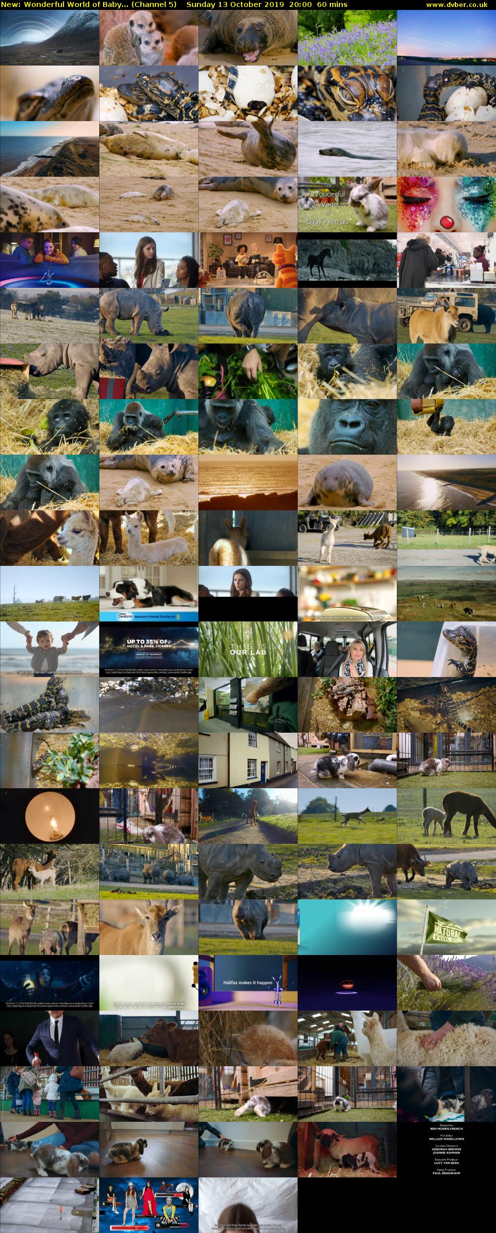 Wonderful World of Baby... (Channel 5) Sunday 13 October 2019 20:00 - 21:00