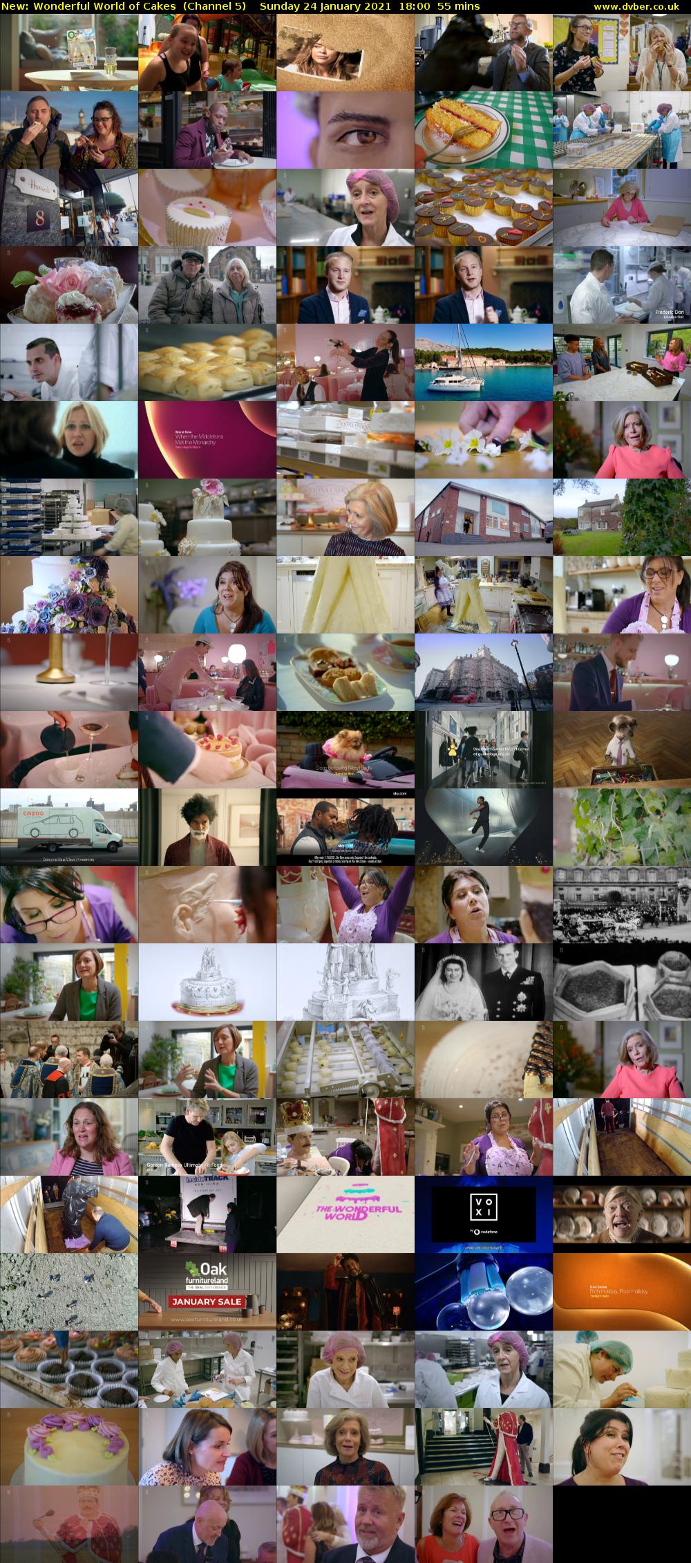 Wonderful World of Cakes (Channel 5) Sunday 24 January 2021 18:00 - 18:55