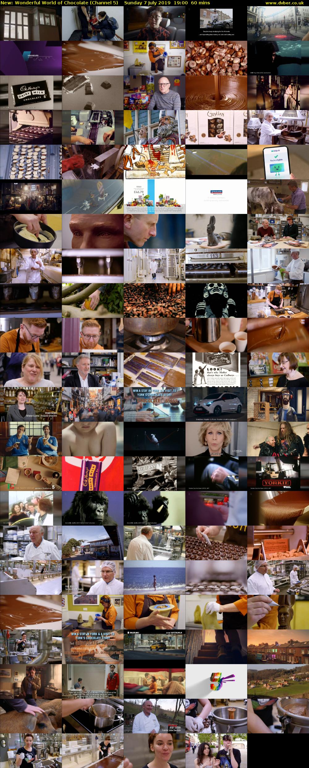 Wonderful World of Chocolate (Channel 5) Sunday 7 July 2019 19:00 - 20:00