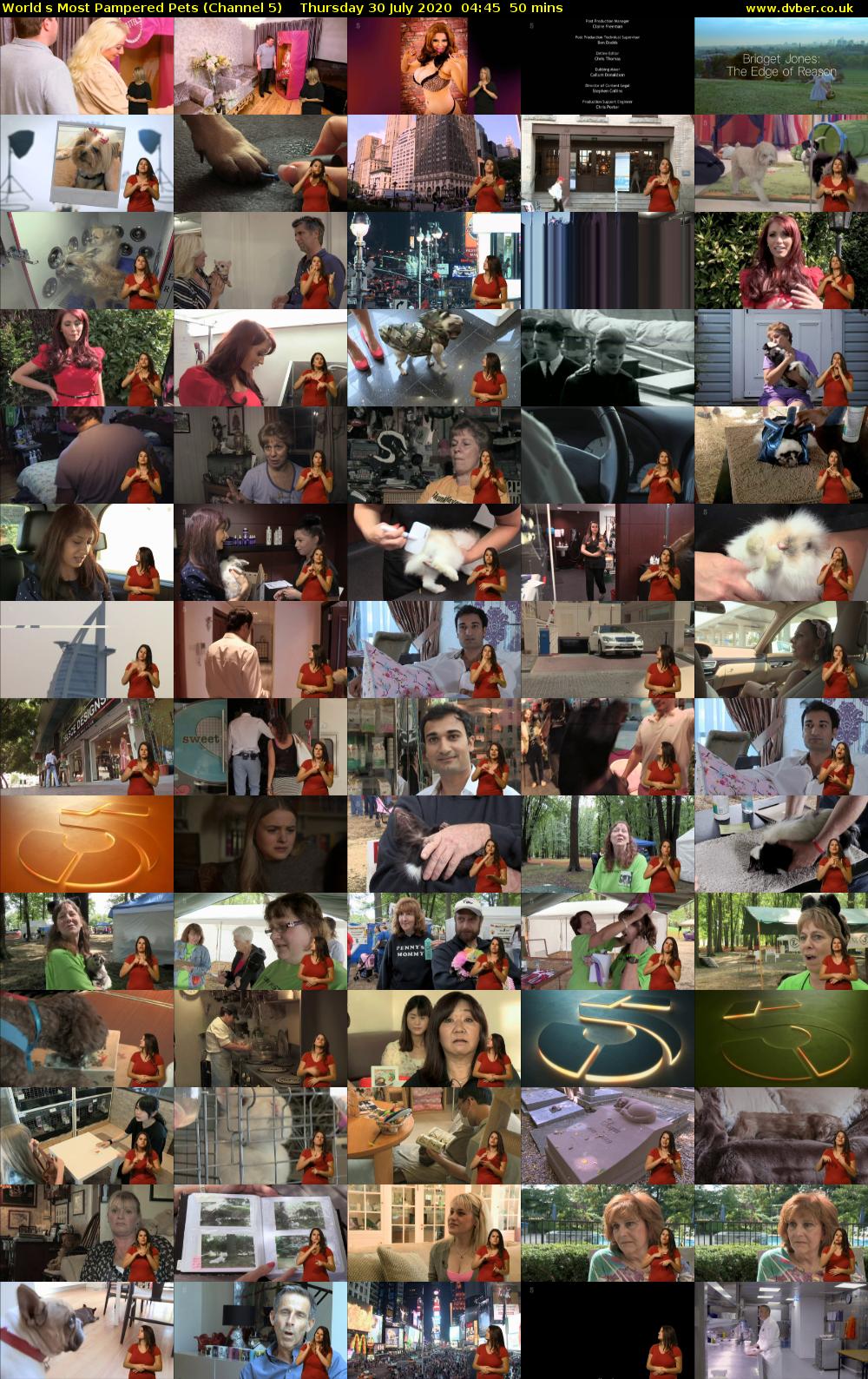 Worlds Most Pampered Pets (Channel 5) Thursday 30 July 2020 04:45 - 05:35
