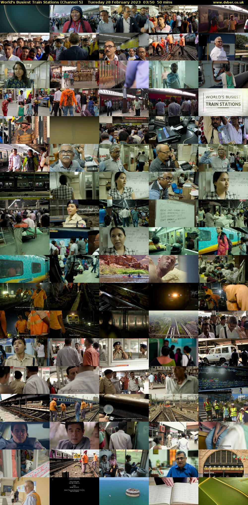 World's Busiest Train Stations (Channel 5) Tuesday 28 February 2023 03:50 - 04:40
