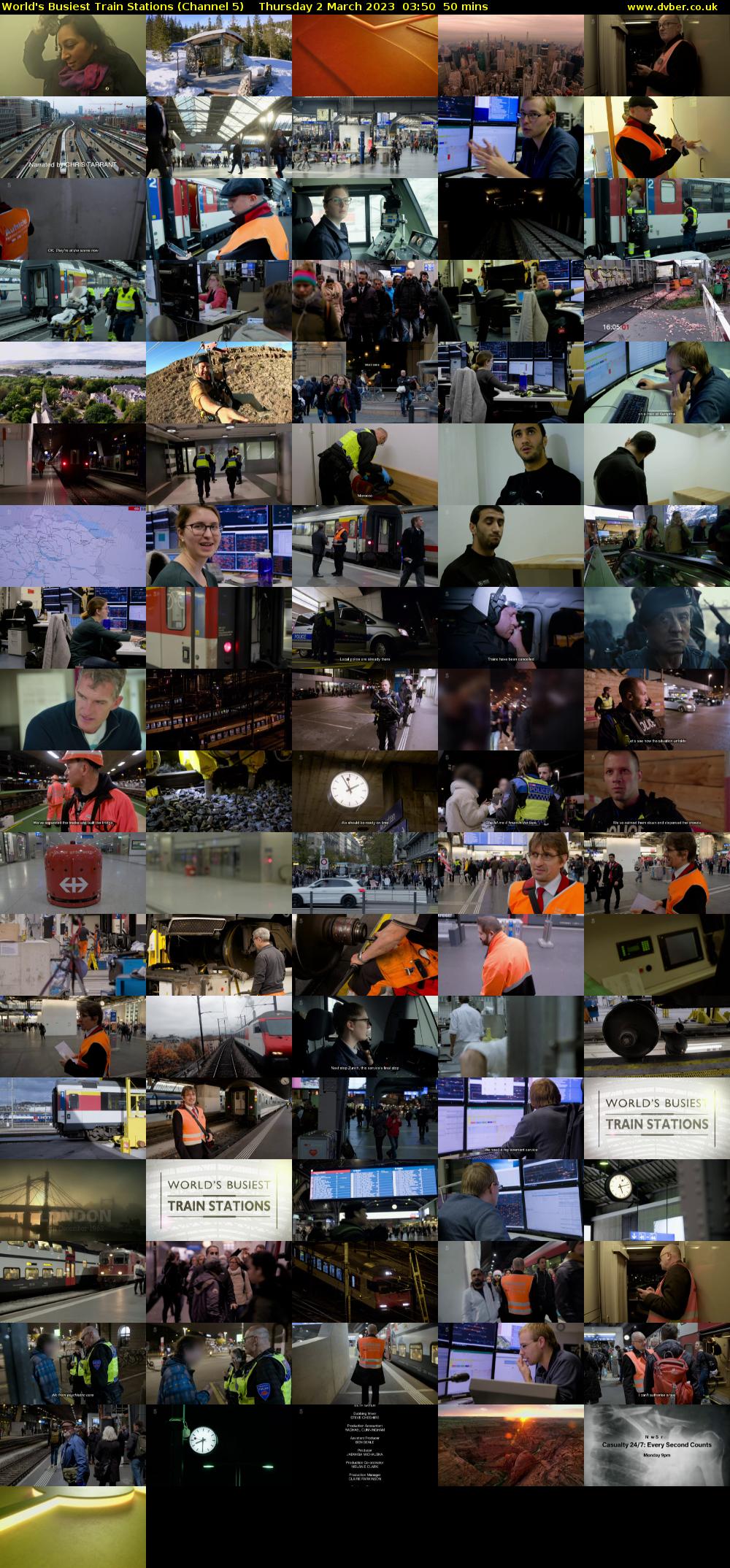 World's Busiest Train Stations (Channel 5) Thursday 2 March 2023 03:50 - 04:40