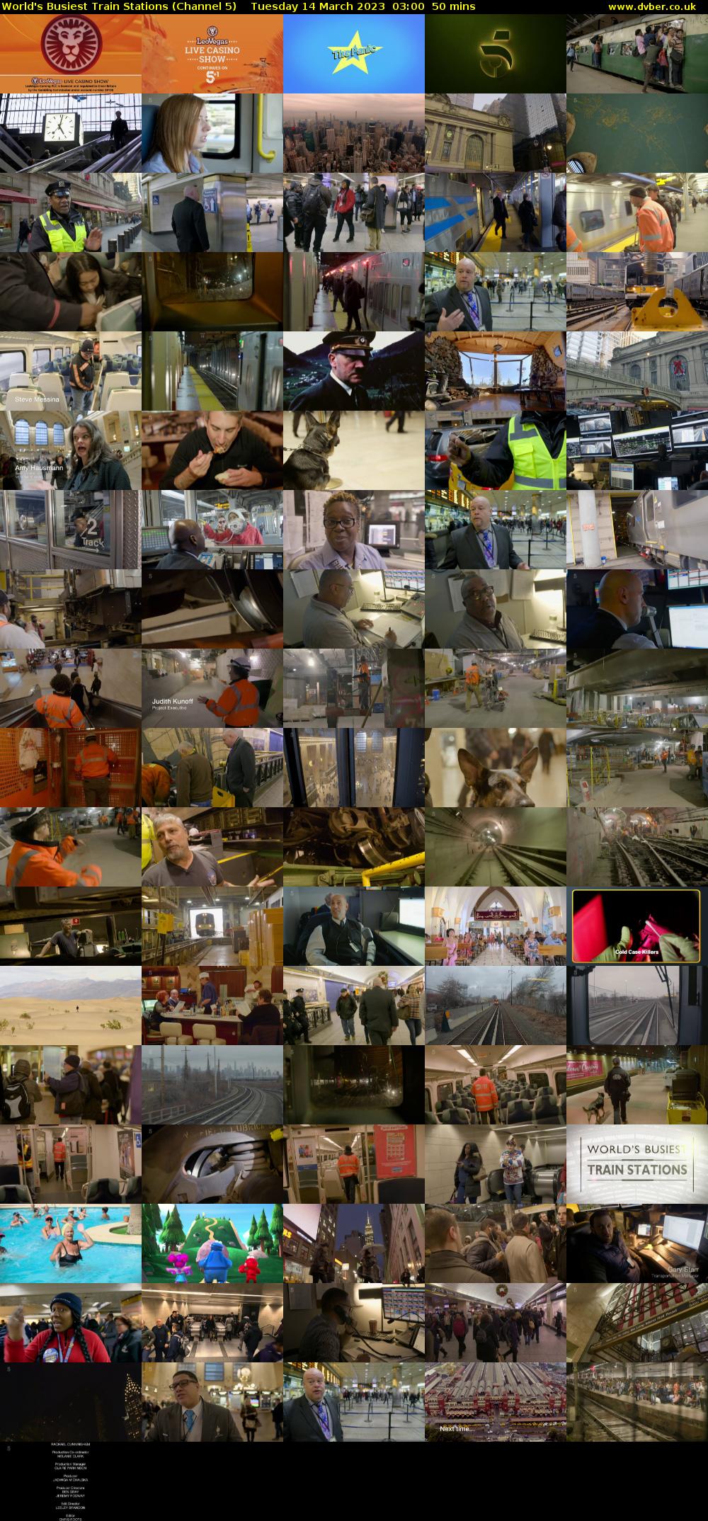 World's Busiest Train Stations (Channel 5) Tuesday 14 March 2023 03:00 - 03:50