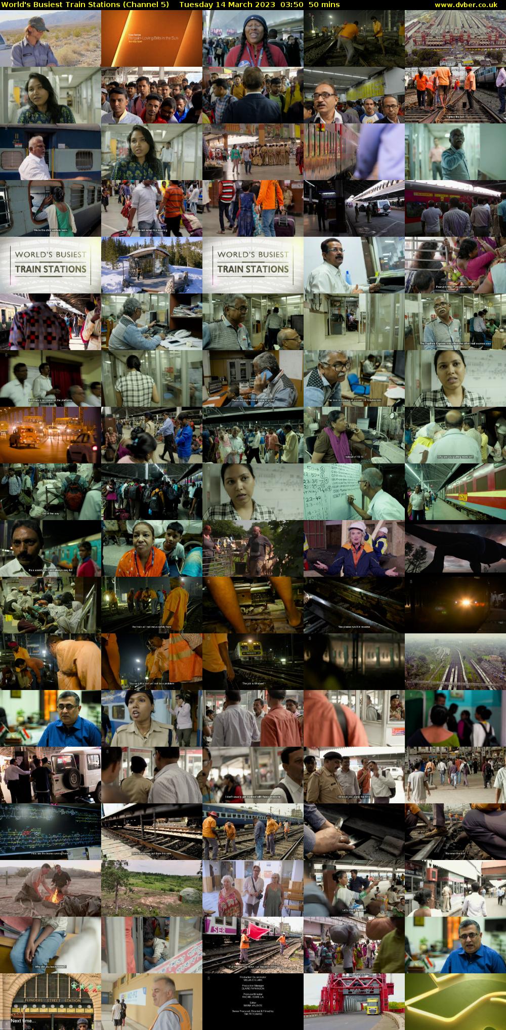 World's Busiest Train Stations (Channel 5) Tuesday 14 March 2023 03:50 - 04:40