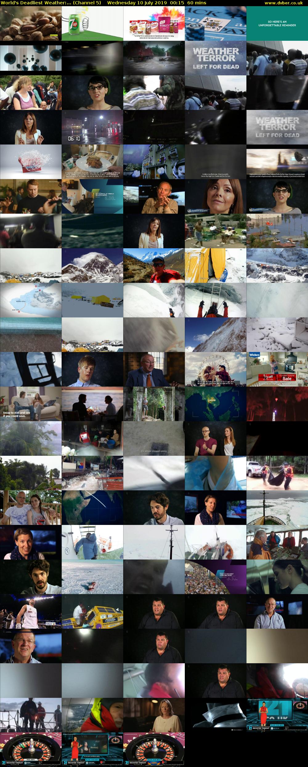 World's Deadliest Weather:... (Channel 5) Wednesday 10 July 2019 00:15 - 01:15