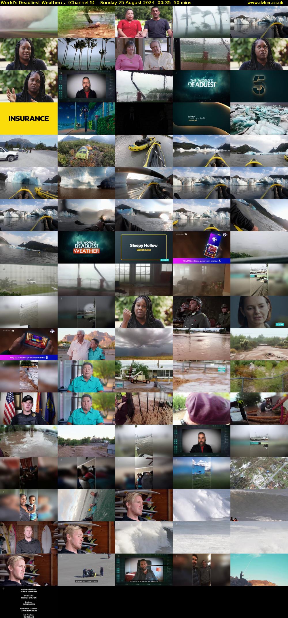World's Deadliest Weather:... (Channel 5) Sunday 25 August 2024 00:35 - 01:25