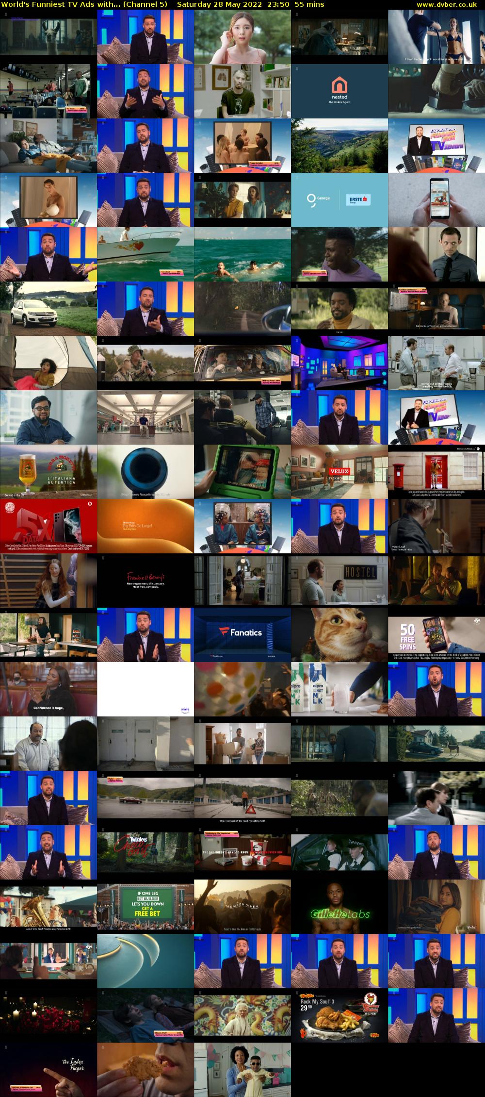World's Funniest TV Ads with... (Channel 5) Saturday 28 May 2022 23:50 - 00:45