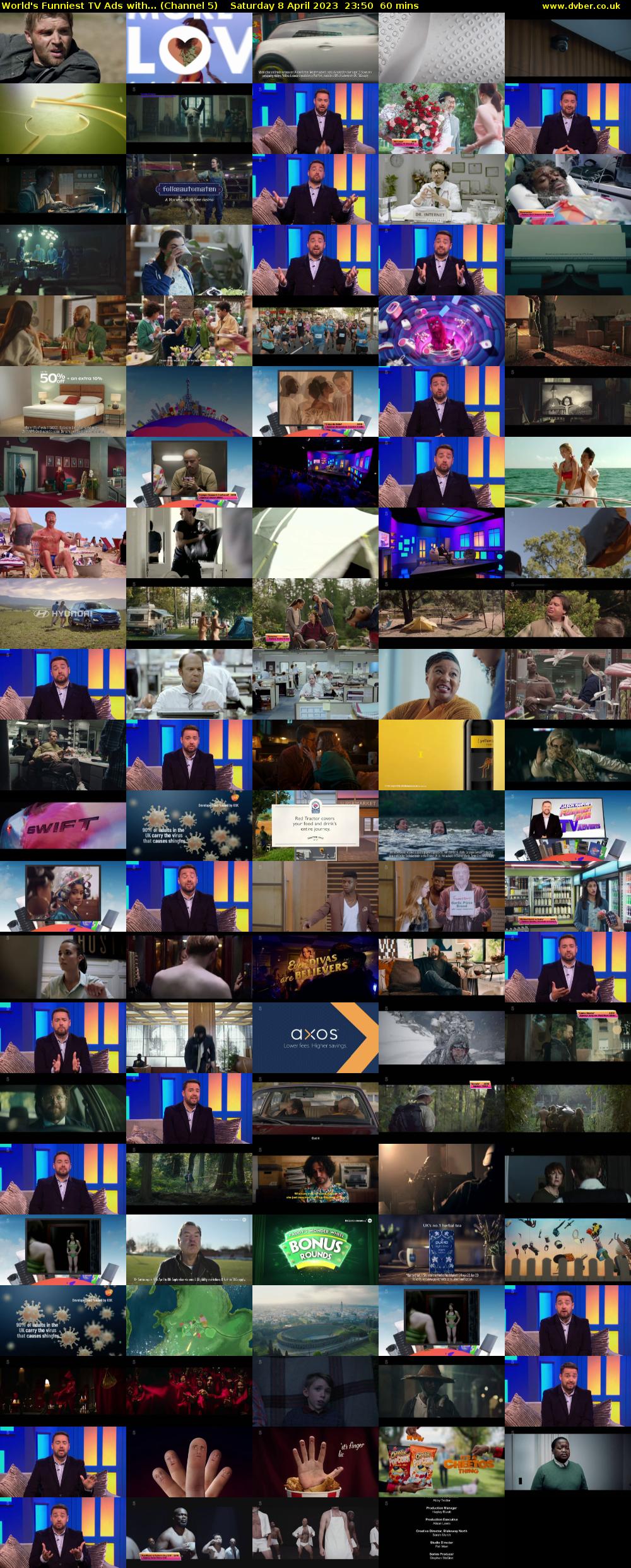 World's Funniest TV Ads with... (Channel 5) Saturday 8 April 2023 23:50 - 00:50