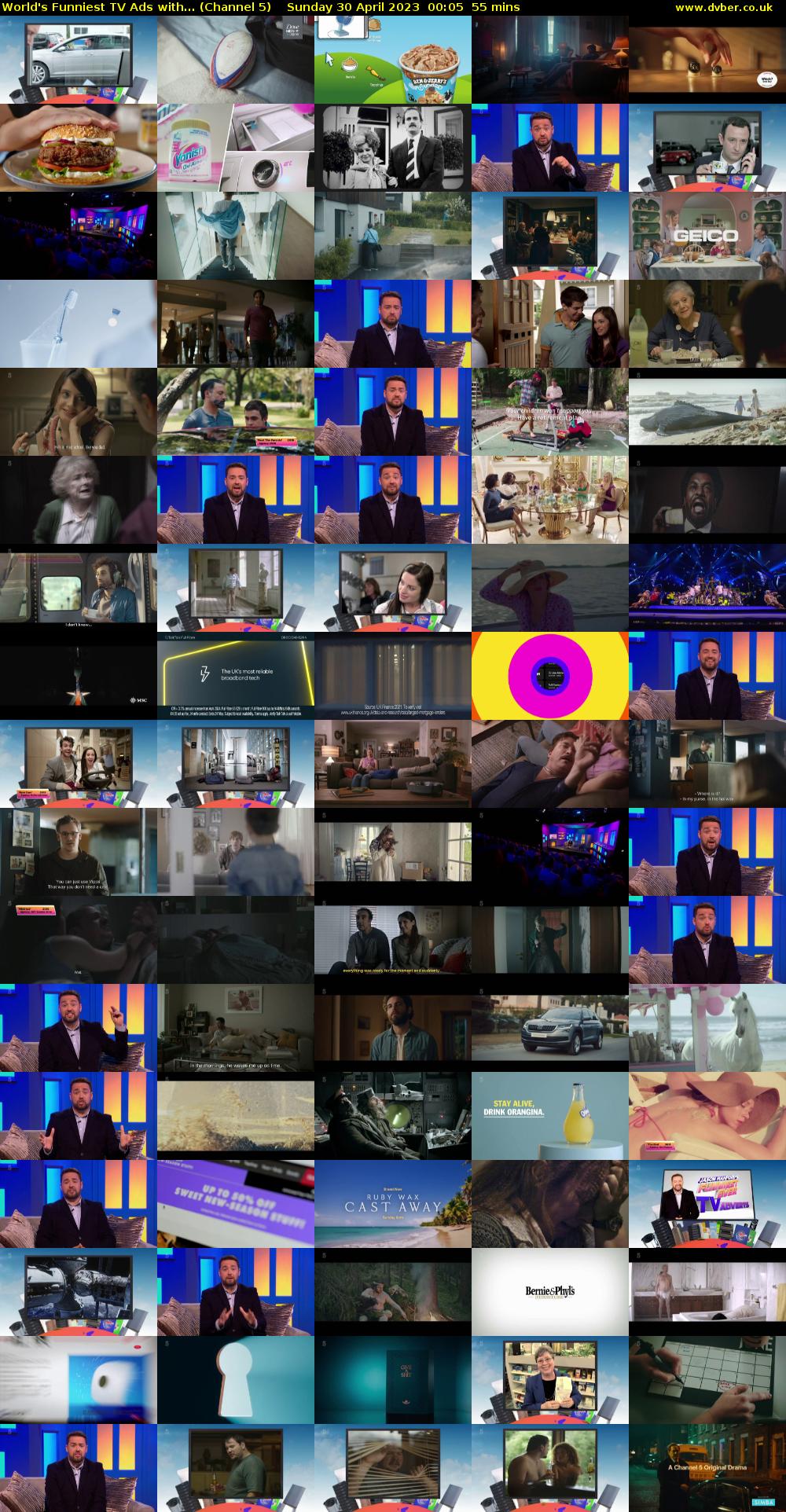 World's Funniest TV Ads with... (Channel 5) Sunday 30 April 2023 00:05 - 01:00