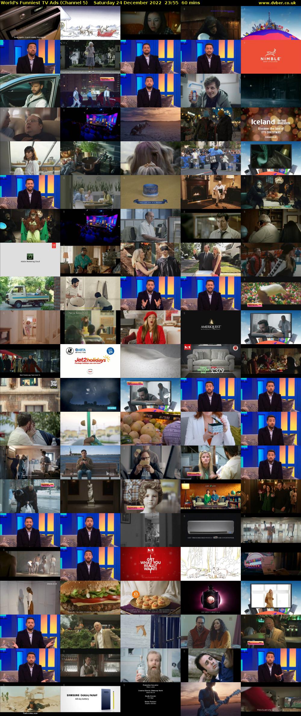 World's Funniest TV Ads (Channel 5) Saturday 24 December 2022 23:55 - 00:55